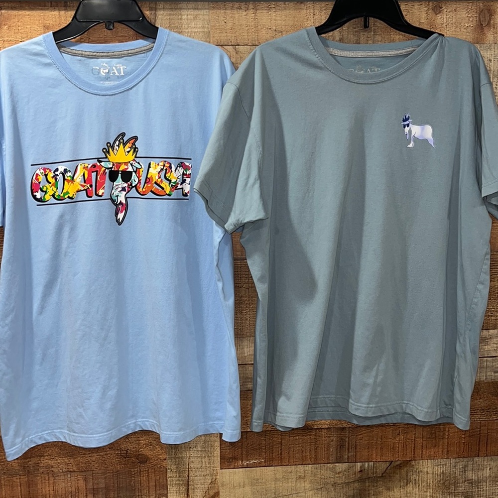 GOAT Blue Graphic Tee - Short Sleeve
